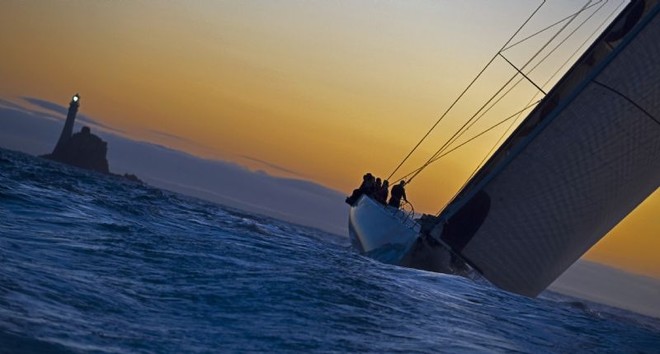 BEAU GESTE rounding Fastnet Rock - Rolex Fastnet Race 2011 ©  Rolex/ Kurt Arrigo http://www.regattanews.com